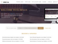 Desktop screenshot for elaws.us