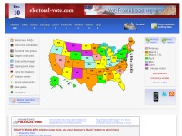 Desktop screenshot for electoral-vote.com
