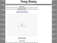 Desktop screenshot for ponggame.org