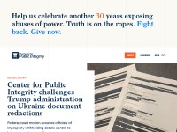 Desktop screenshot for publicintegrity.org