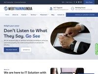 Desktop screenshot for webtrainingindia.com