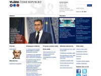 Desktop screenshot for vlada.cz