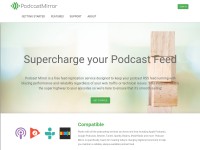Desktop screenshot for podcastmirror.com