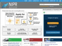 Desktop screenshot for nipr.com