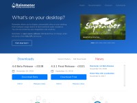 Desktop screenshot for rainmeter.net