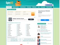 Desktop screenshot for spinxo.com
