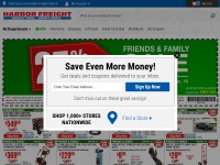 Desktop screenshot for harborfreight.com
