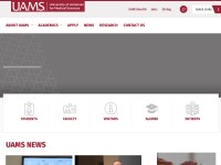 Desktop screenshot for uams.edu
