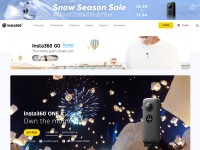 Desktop screenshot for insta360.com