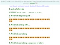 Desktop screenshot for bestwordlist.com