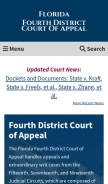 How 4dca.org looks like on a mobile device such as an iPhone.