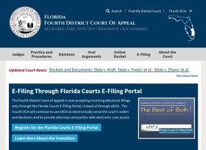 How 4dca.org looks like on a tablet such as an iPad.