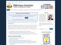 Desktop screenshot for obliviousinvestor.com
