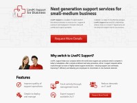 Desktop screenshot for livepcsupport.com