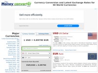Desktop screenshot for themoneyconverter.com