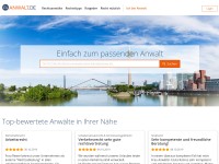Desktop screenshot for anwalt.de