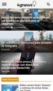 How 4gnews.pt looks like on a mobile device such as an iPhone.