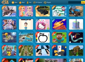 How 4j.com looks like on a tablet such as an iPad.
