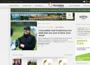 How 4moles.com looks like on a tablet such as an iPad.