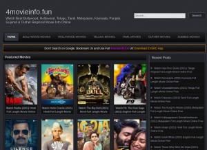 How 4movieinfo.fun looks like on a tablet such as an iPad.