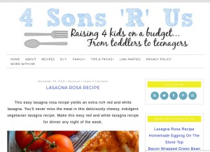How 4sonrus.com looks like on a tablet such as an iPad.