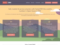 Desktop screenshot for suitecrm.com