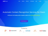 Desktop screenshot for acrcloud.com
