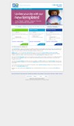 How 50megs.com looks like on a mobile device such as an iPhone.