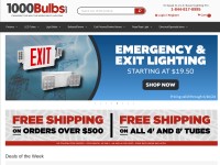 Desktop screenshot for 1000bulbs.com