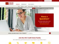 Desktop screenshot for usccreditunion.org