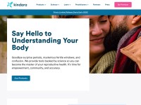 Desktop screenshot for kindara.com