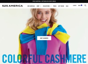 How 525america.com looks like on a tablet such as an iPad.