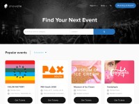 Desktop screenshot for showclix.com
