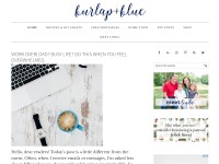 Desktop screenshot for burlapandblue.com