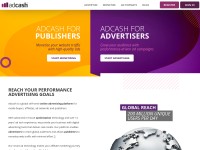 Desktop screenshot for adcash.com