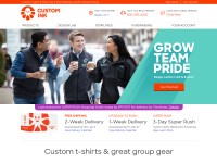 Desktop screenshot for customink.com