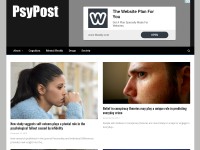 Desktop screenshot for psypost.org