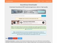 Desktop screenshot for sclouddownloader.net