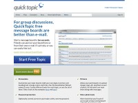 Desktop screenshot for quicktopic.com