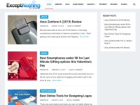Desktop screenshot for exceptnothing.com