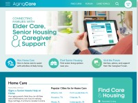 Desktop screenshot for agingcare.com