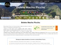 Desktop screenshot for boletomachupicchu.com