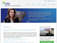 Desktop screenshot for fsfe.org