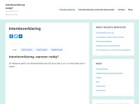 Desktop screenshot for intentieverklaring.net