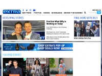 Desktop screenshot for extratv.com
