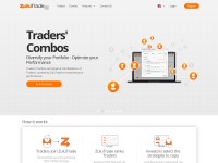 Desktop screenshot for zulutrade.com
