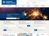 Desktop screenshot for universityhealthsystem.com