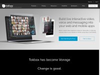 Desktop screenshot for tokbox.com