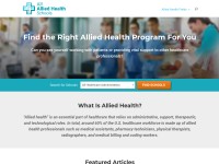 Desktop screenshot for allalliedhealthschools.com