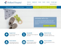 Desktop screenshot for hollandhospital.org